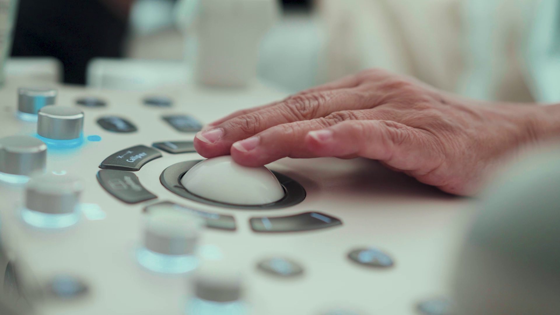 Ultrasound machine controls