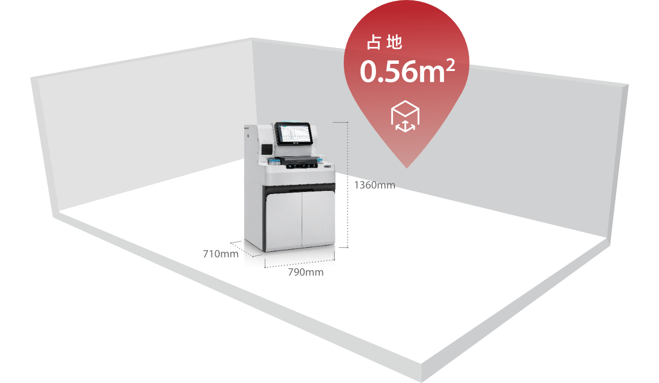 CX-6000 - 紧凑型小体积占地0.56平方米